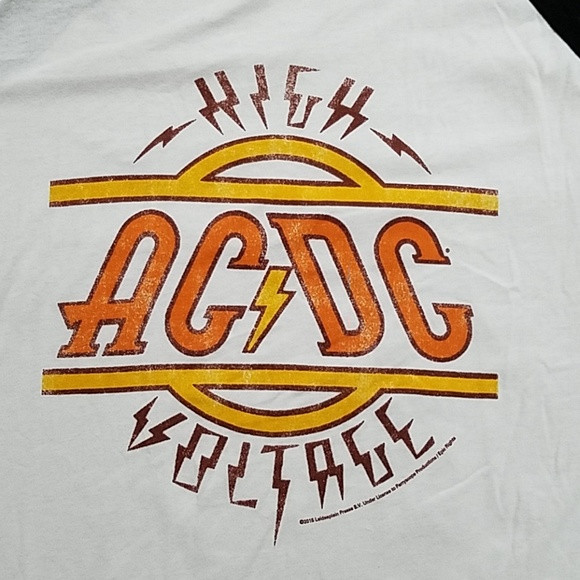 AC/DC•'ROCK OR BUST' graphic raglan tee from the concert in L.A. not a store - Picture 2 of 7